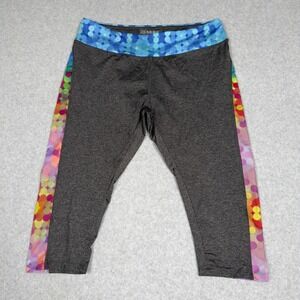 LuLaRoe Womens 2XL Capri Cropped Leggings Dot Print Athleisure Gym